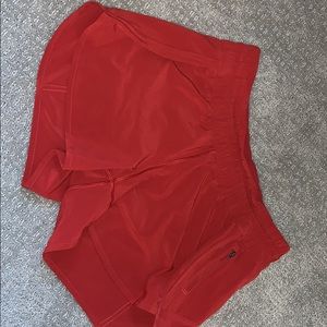 Lululemon Red Tracker Shorts NEVER WORN